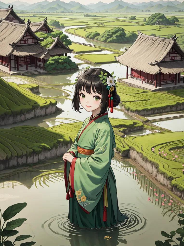 Hand-drawn illustration Chinese style