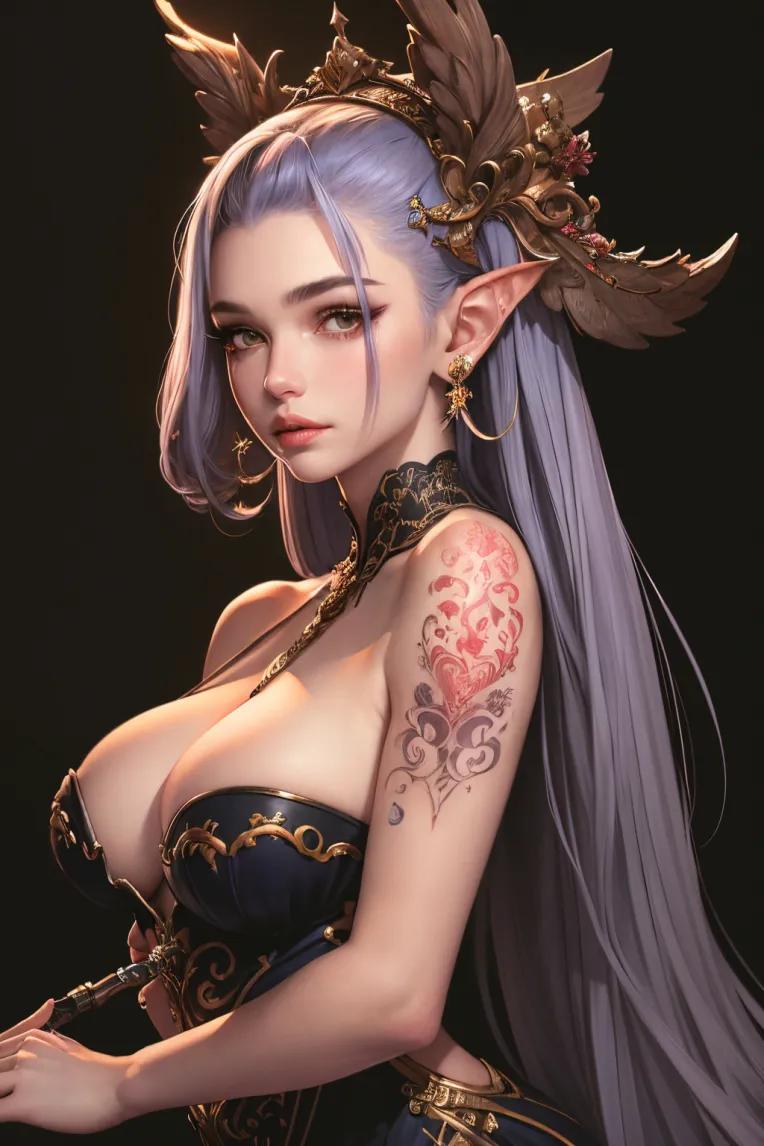 Fantasy and Gorgeous | Thick Painting Game CG Style Enhancement