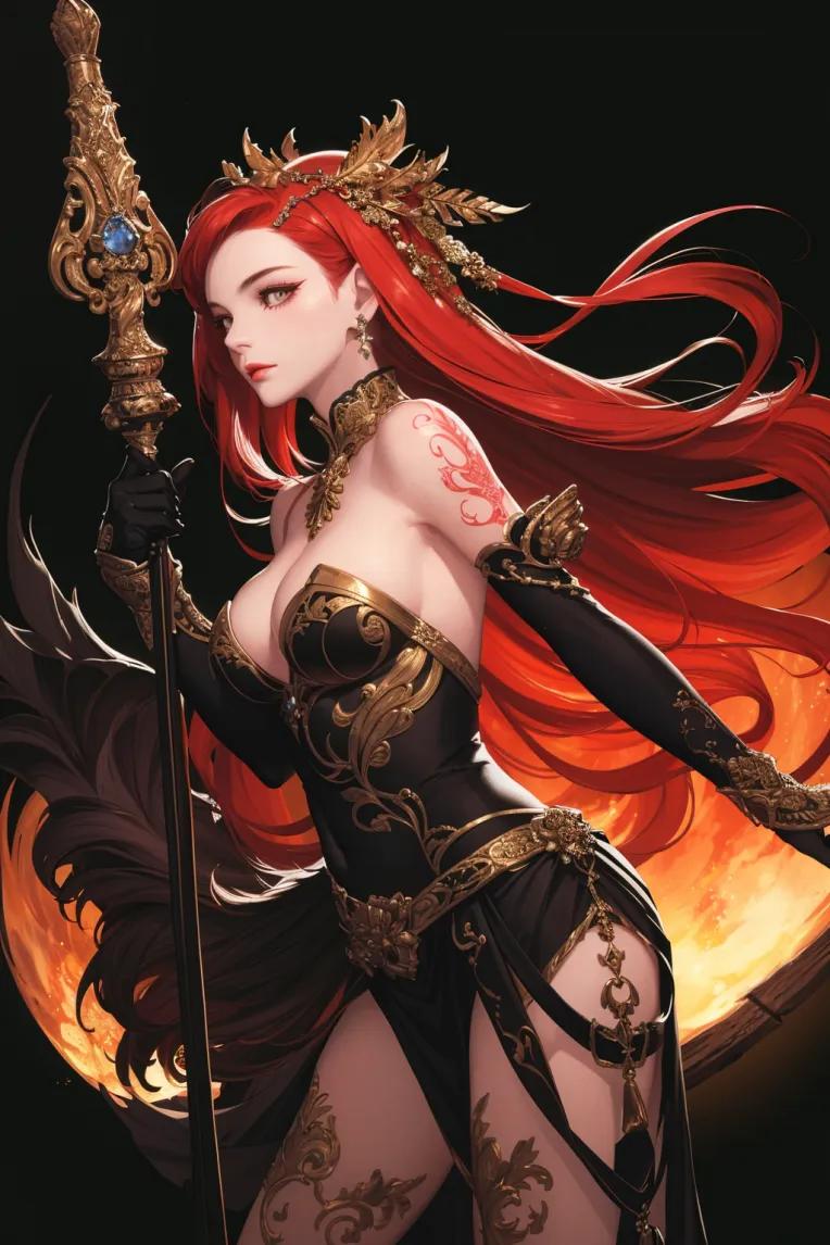 Fantasy and Gorgeous | Thick Painting Game CG Style Enhancement