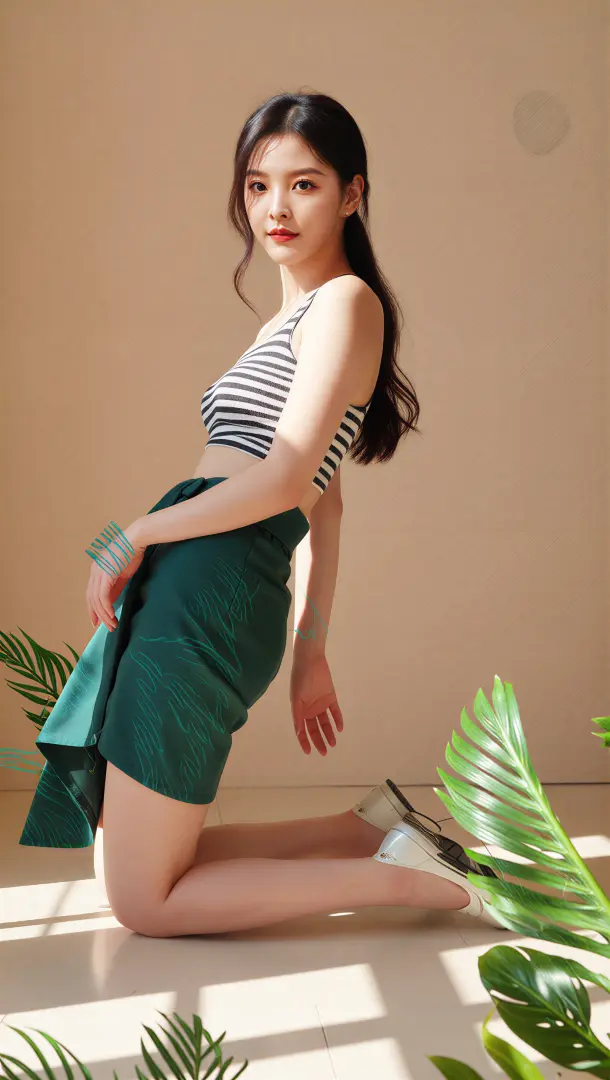 China internet celebrity model image generation Face Pose/Depth Reference v1.1