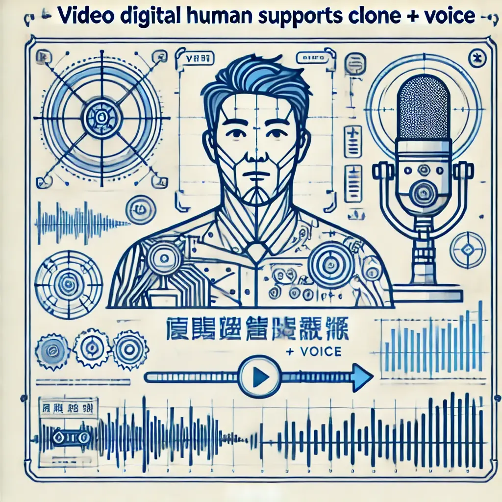 ★Video digital human supports cloning and dubbing