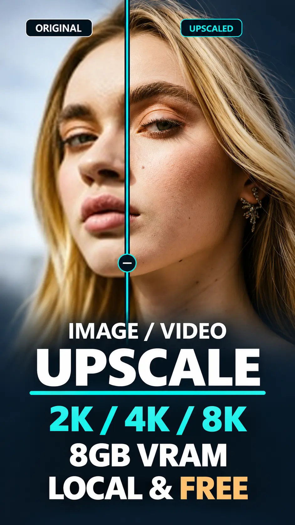 Image Upscale(2K/4K/8K) VOSR2 & SeedVR2