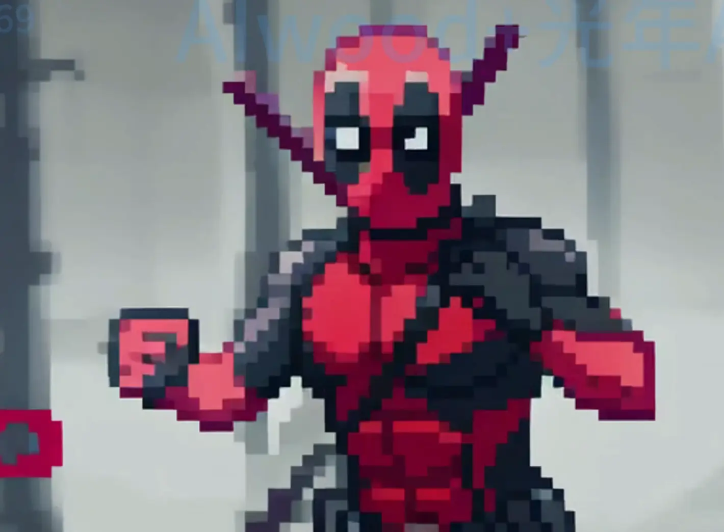 Pixel-style animation redraw