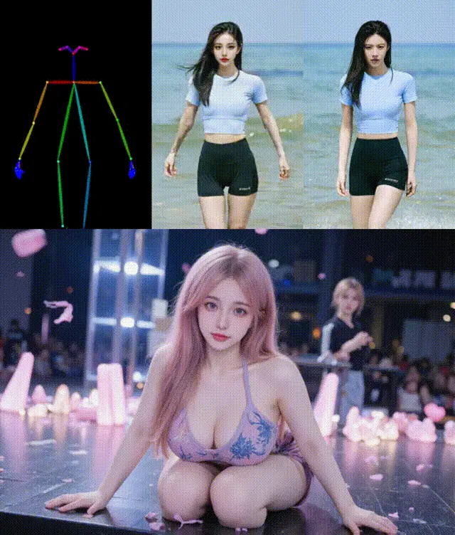 Unianimate Dit Gpeno Character Consistency Dancing Pose Animation Accelerated Version V2 Face Swap Acceleration (MPS Reward)