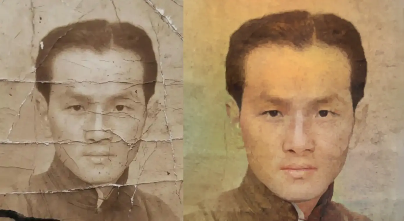 Flux Kontext DDcolor Old Photo Restoration V3 (Floating Speed Version)