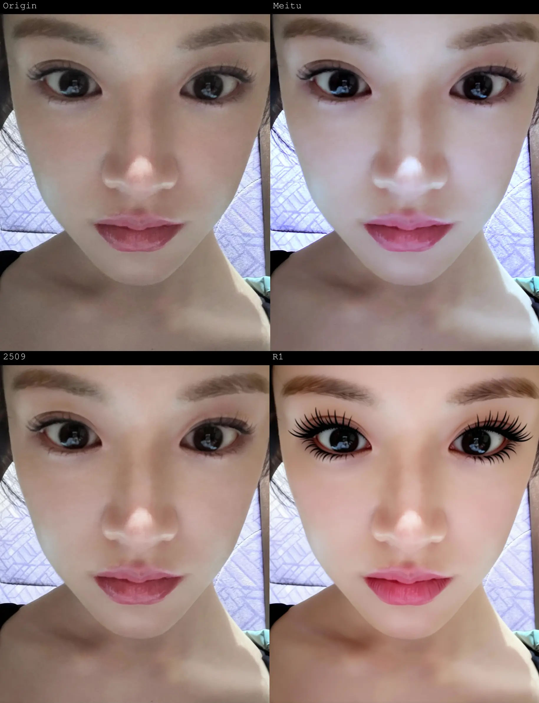 Qwen Edit 3 Model Comparison (Meitu, Original, R1)
