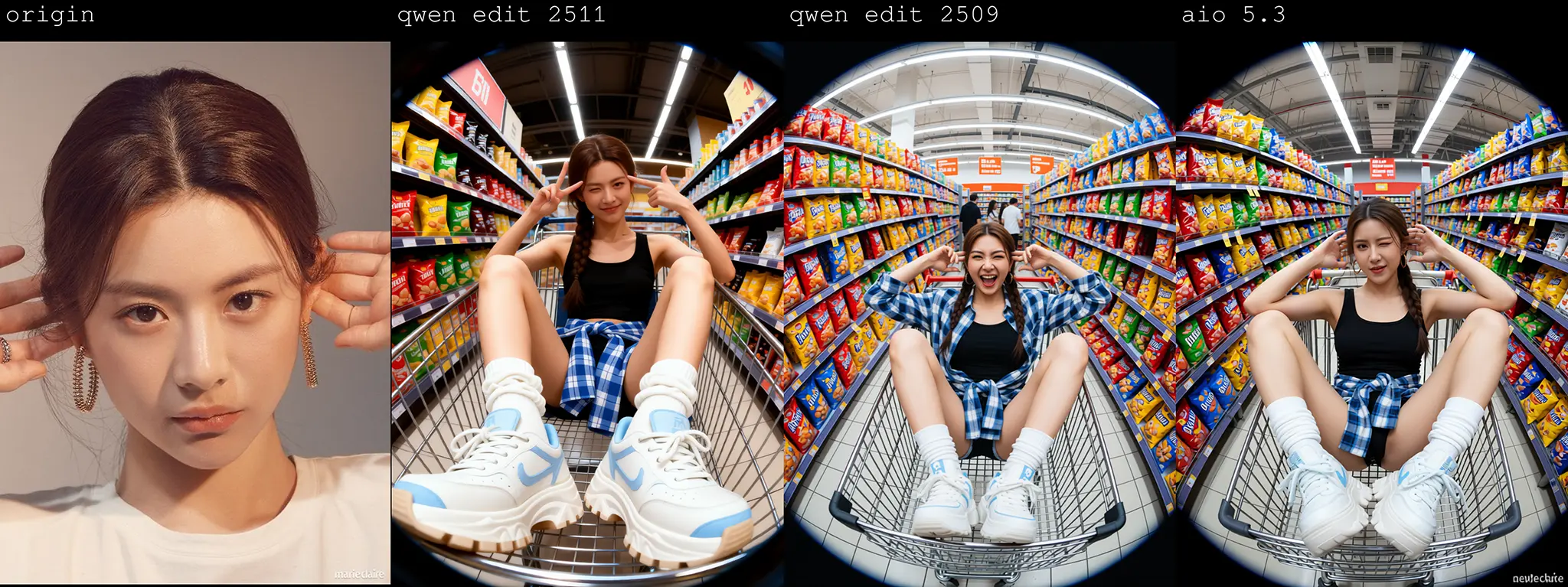Qwen Edit 2511 Vs 2509 VS AIO 5.3 Image Editing Comparison