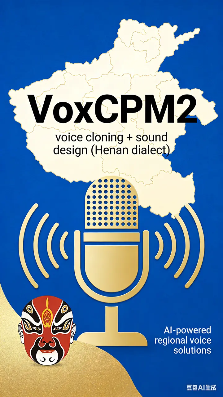 VoxCPM2 Voice Cloning Sound Design (Henan Dialect) V3
