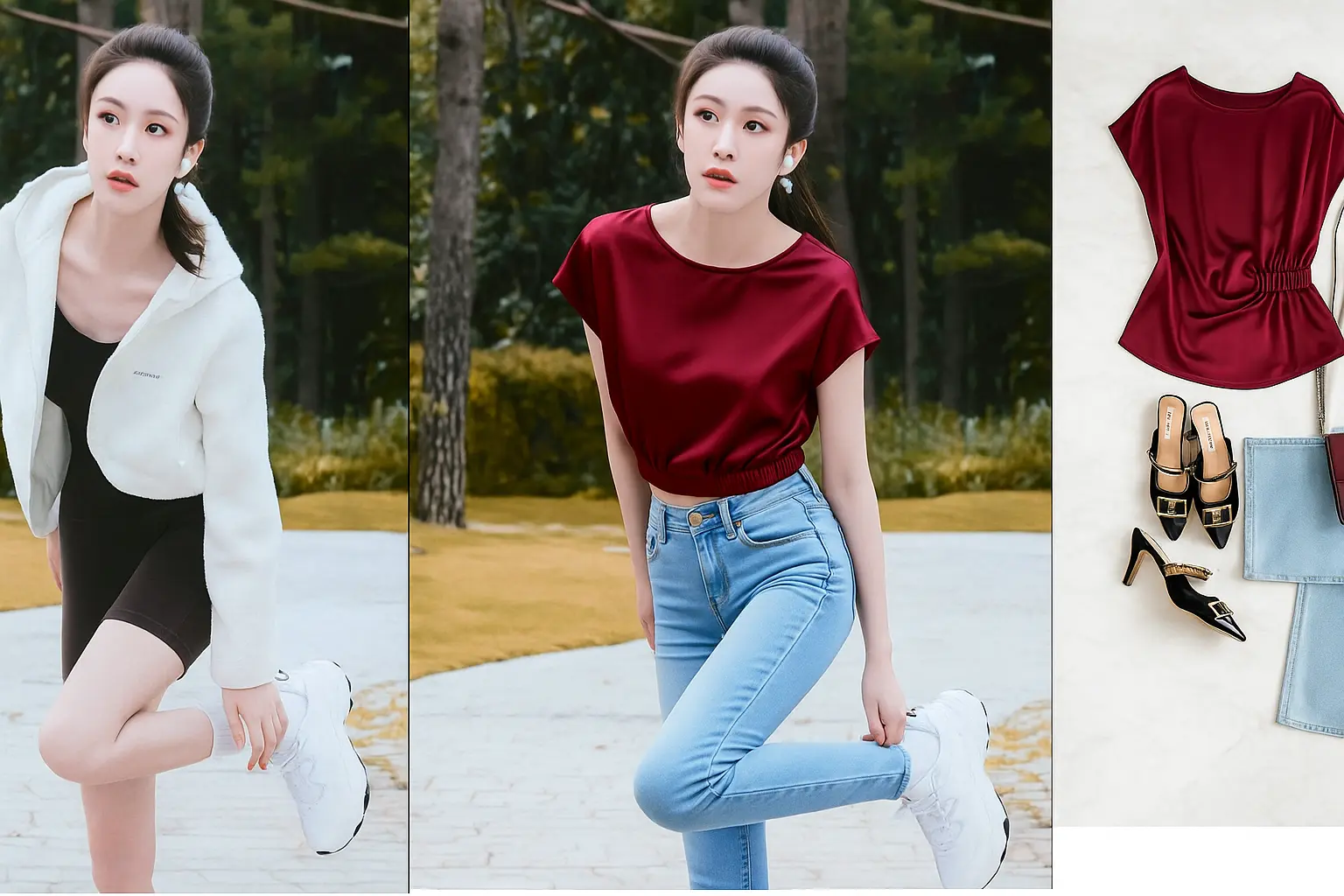 QwenEdit Plus New Version Dual Image Editing Character Outfit Replacement Offset Fix Version V3 (Lora Enhanced)