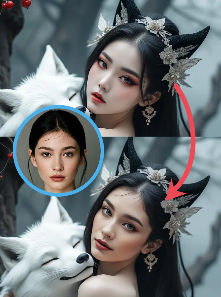 Flux ACE face swapping instantid optimizes the face
