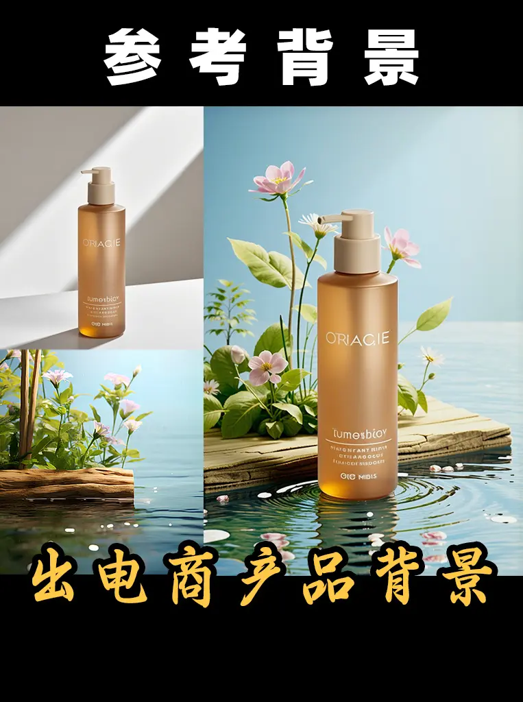Reference background comes from e-commerce product background
