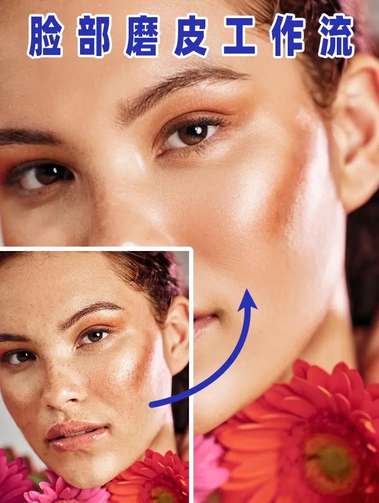 Simple face skin smoothing