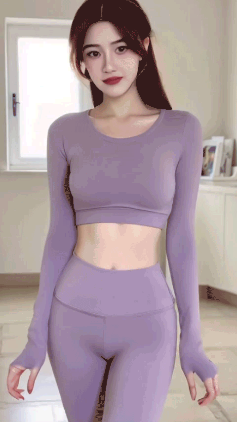 Beautiful girl dancing video turned into illustration