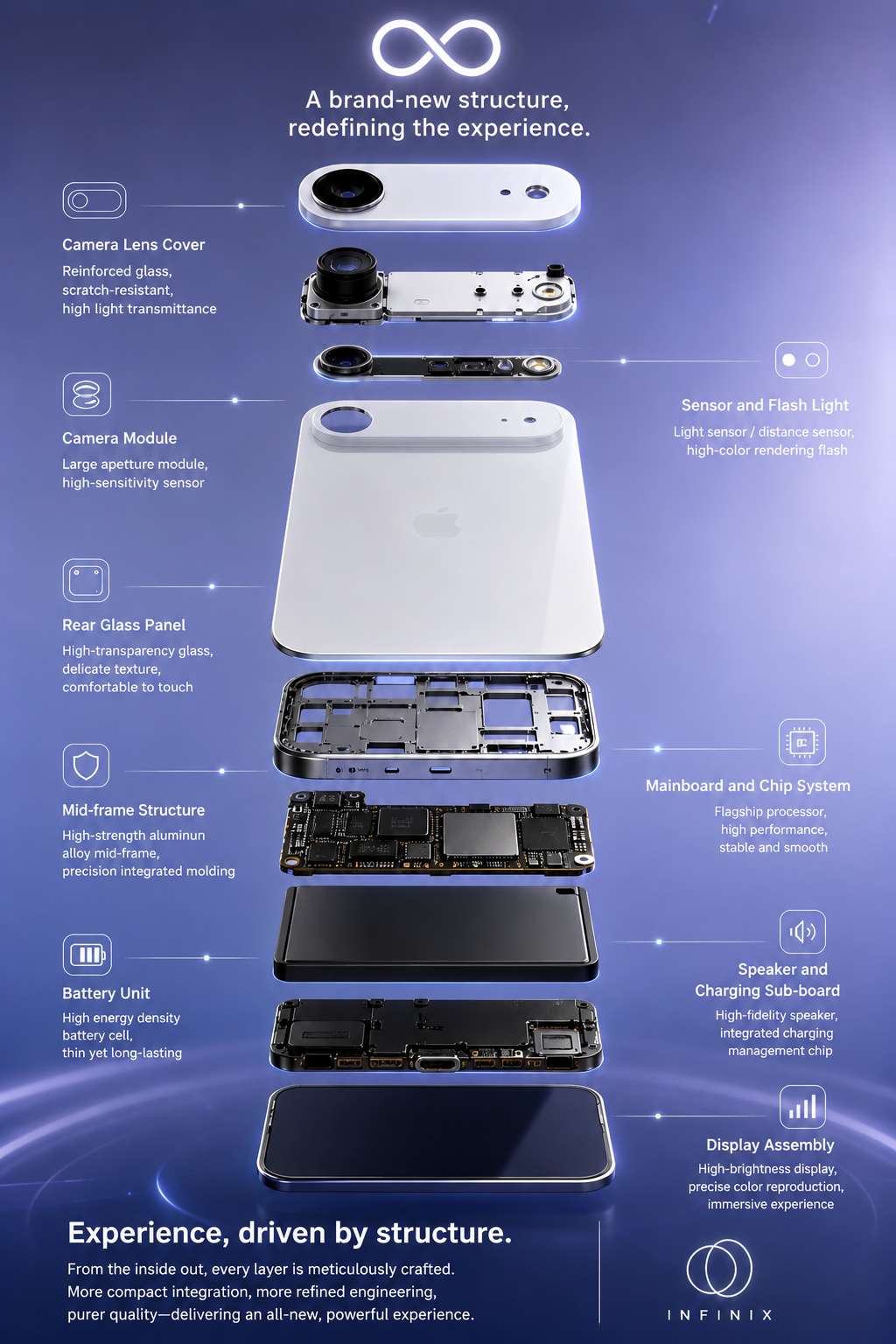 Exploded View App G Product | Exploded View High-Tech Rendering Poster - RunningHub AI Apps