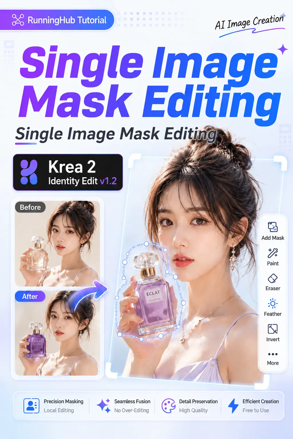 Single-Image Mask Editing (Krea 2 Identity Edit v1
