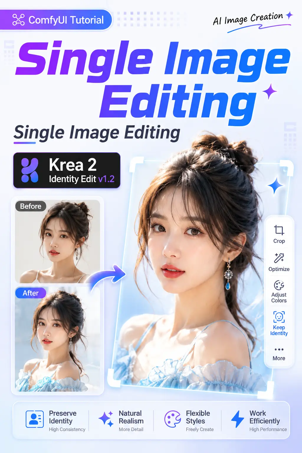 Single-Image Editing (Krea 2 Identity Edit v1.2)