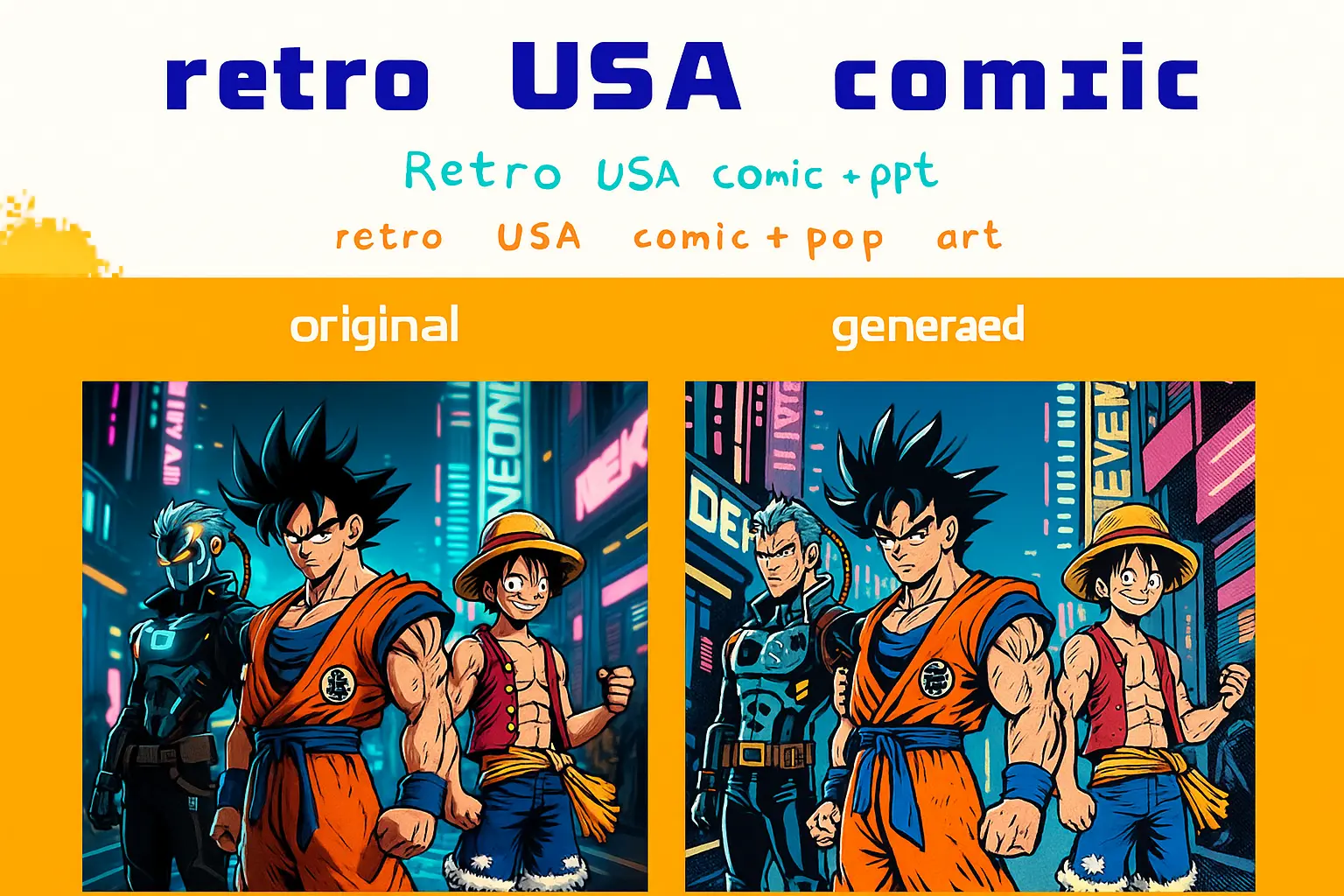 kontext series: retro USA comic pop art retro American comic pop art