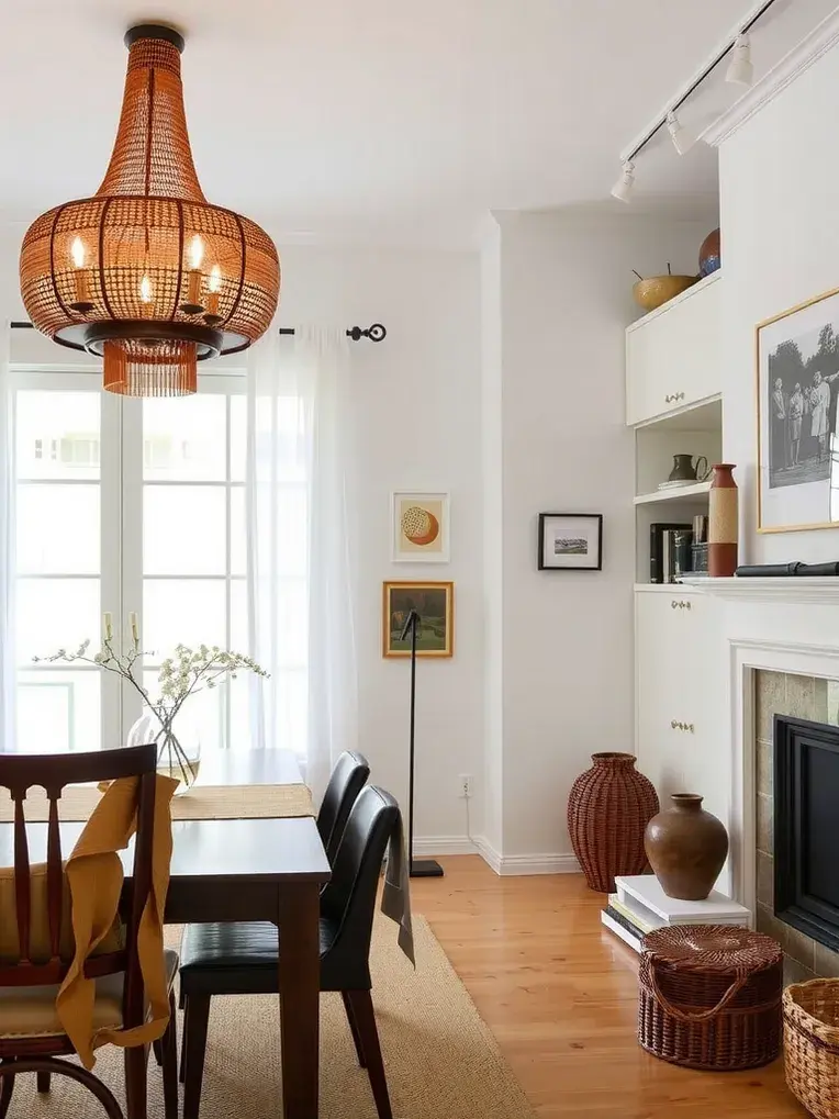 Interior design decoration style Mid-century style dining room_Extreme soft furnishing style