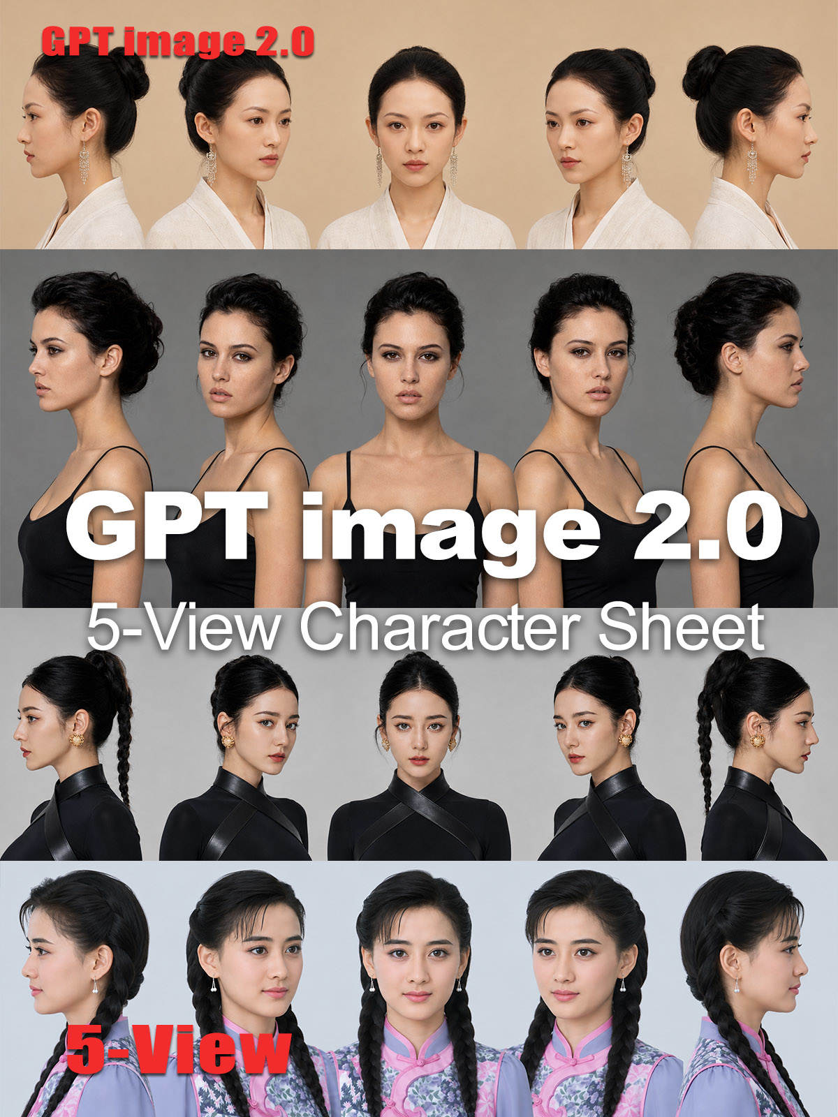 RH GPT image 2.0 5-View Character Sheet