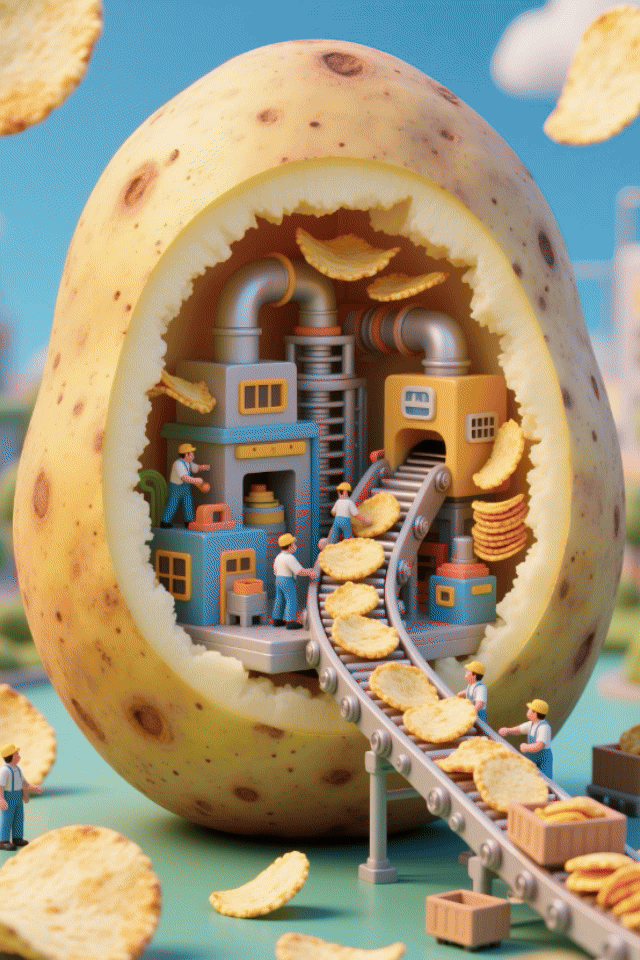 Fantasy Fruit and Vegetable Factory Miniature Factory