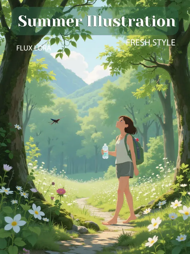 Tranquil Time_Cool Summer Illustration