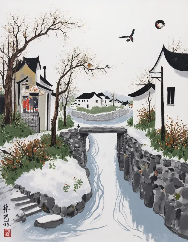 FLUX. Wu Guanzhong Water Village Style CNGHWCS