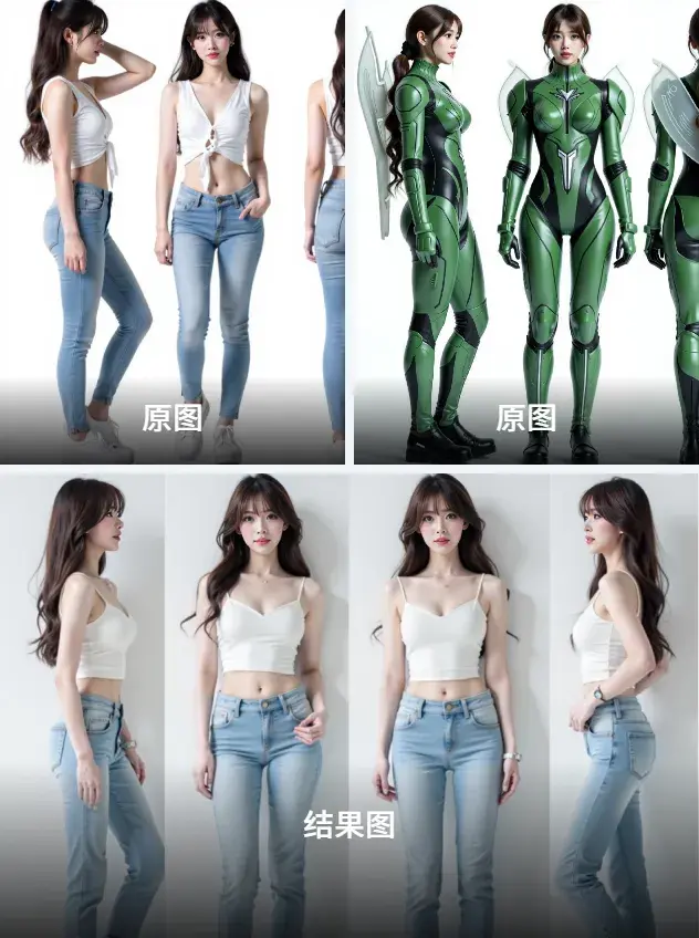 3D perspective multi-angle consistency generation for character models