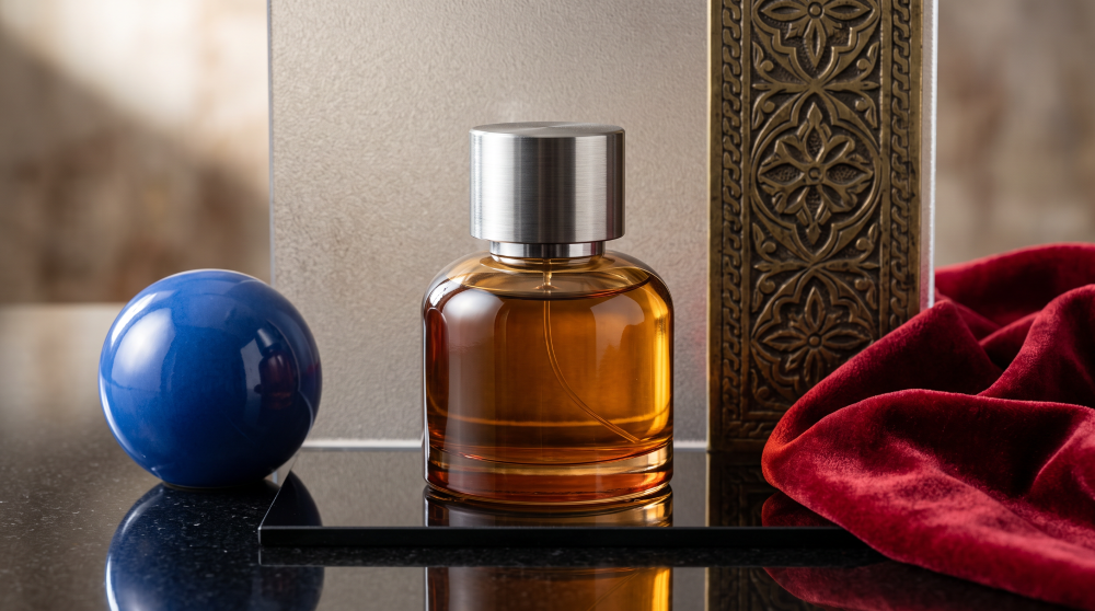Perfume still-life scene generated by GPT Image 2