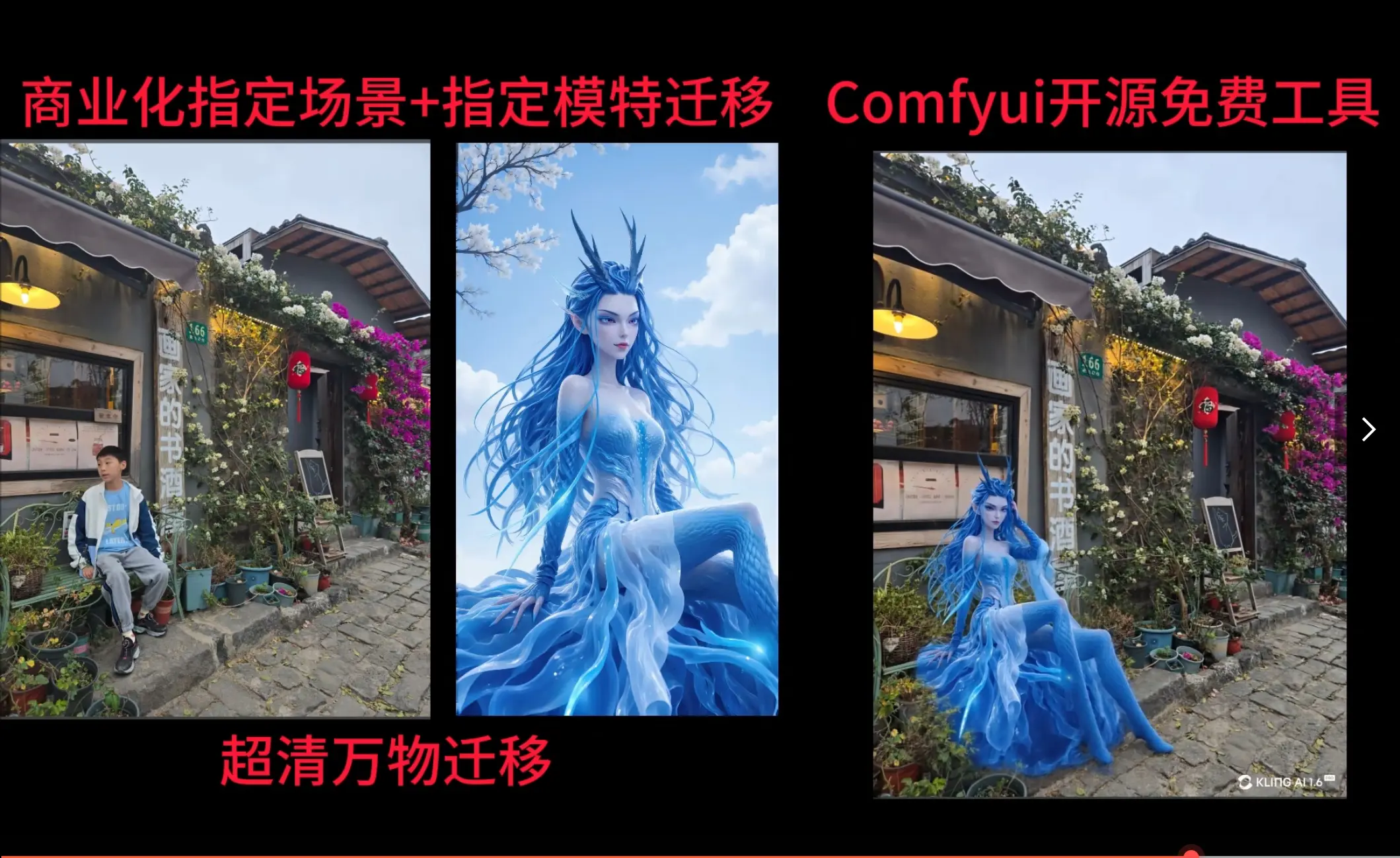 Change clothes, change face, change person, migration of everything, optimized version