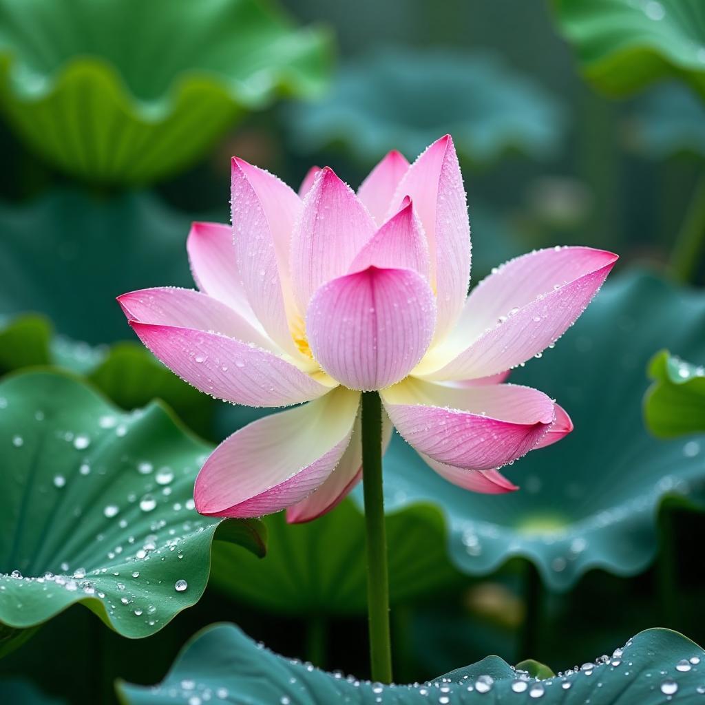 The lotus is real and natural.