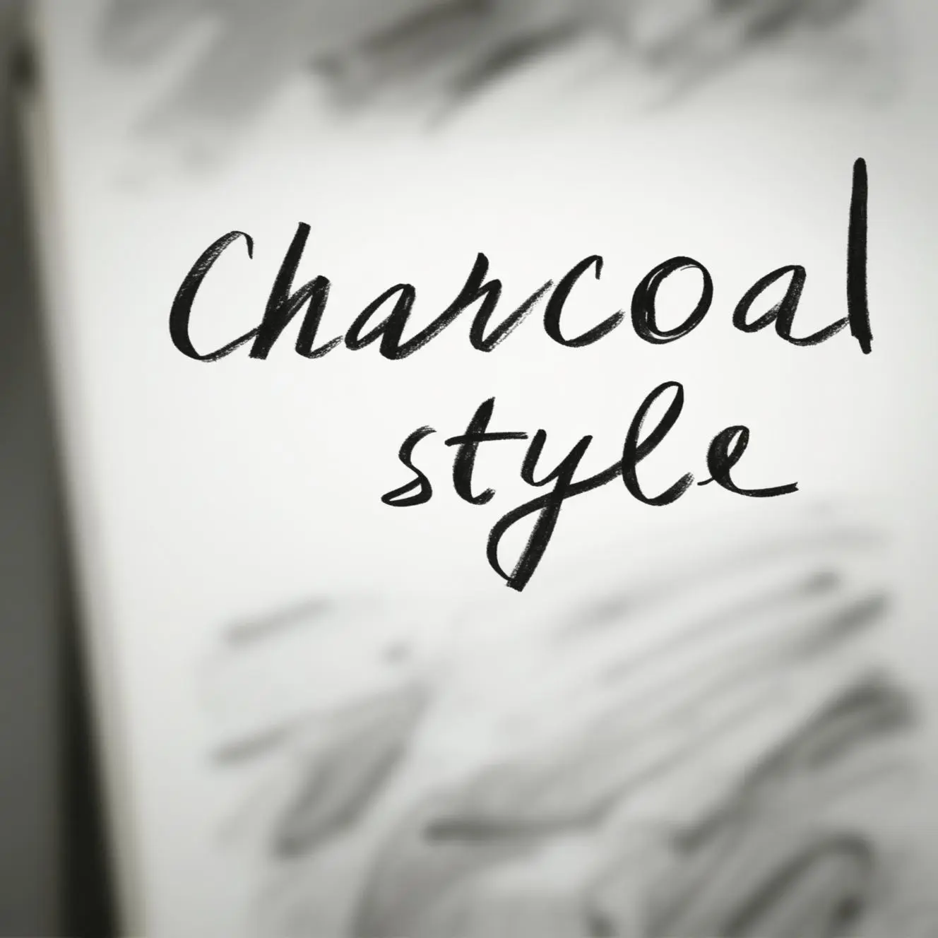charcoal drawing style