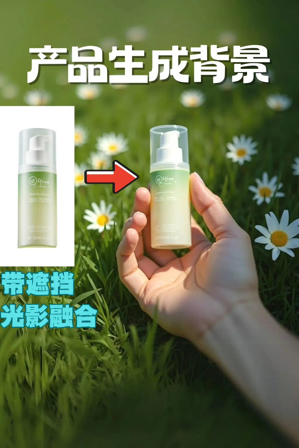 2025" Flux model generates product background images
