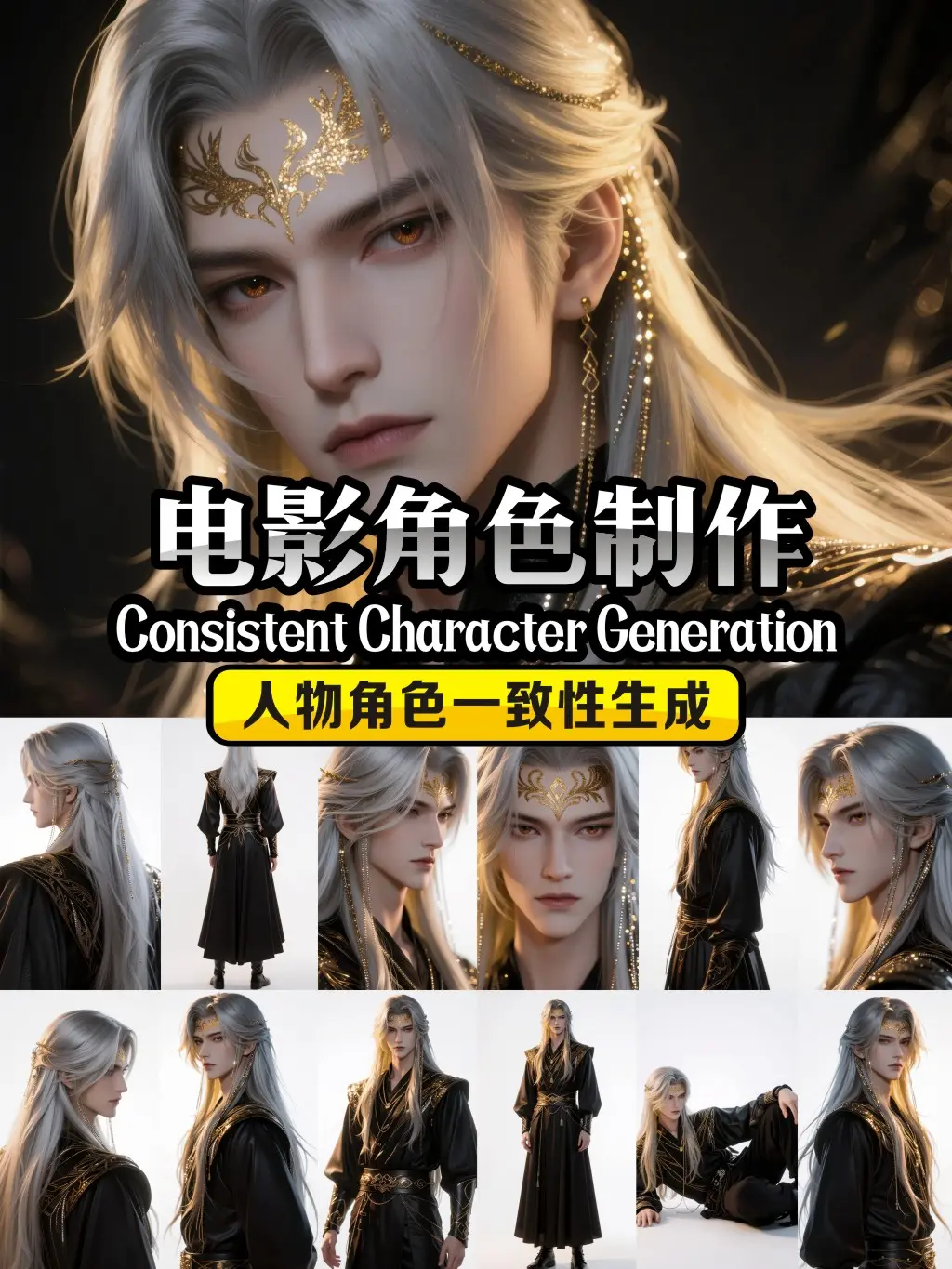 Qwen Film and Television Character Multi-Angle Production 【傲雪AIGC】