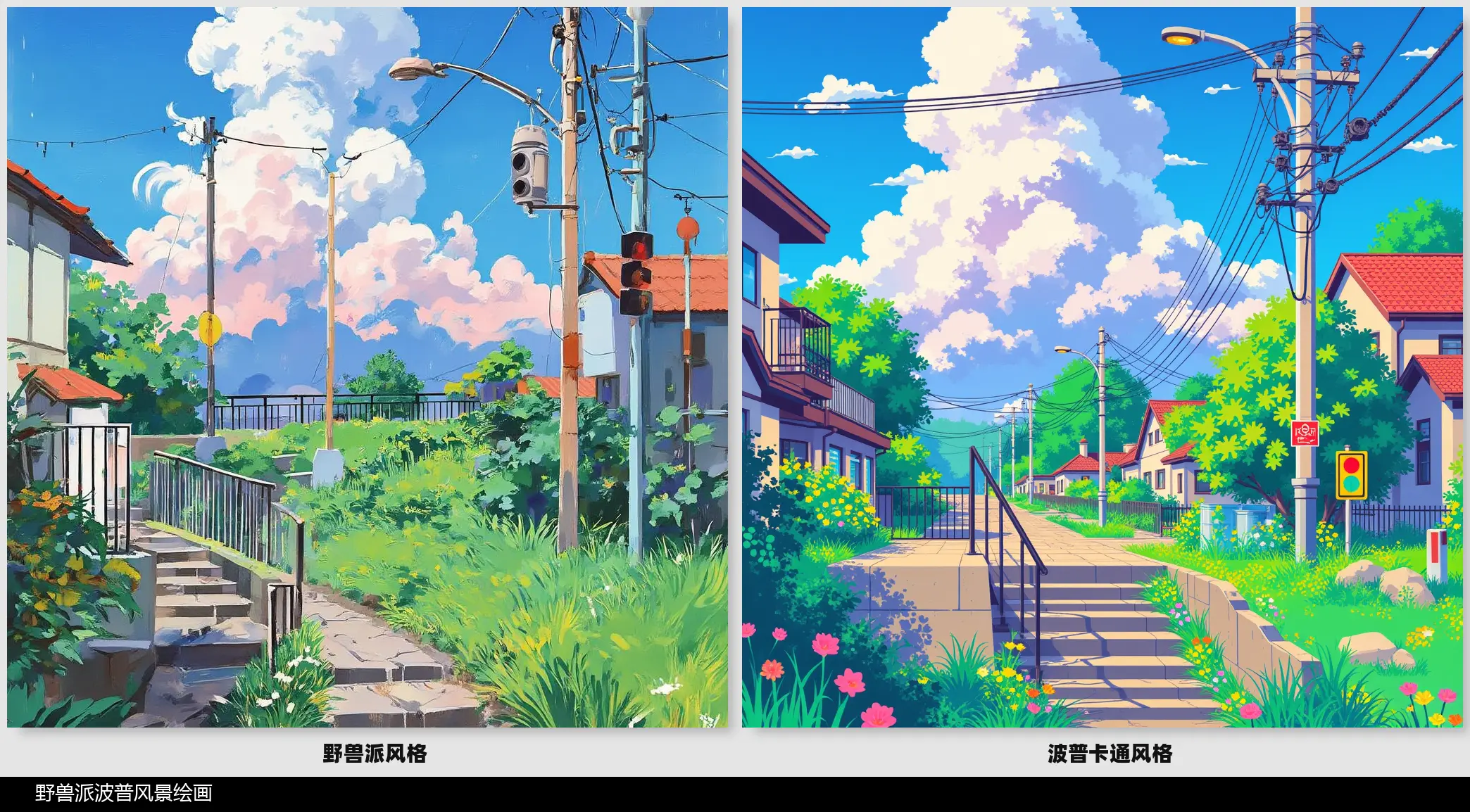 The Beast Pop Landscape Painting