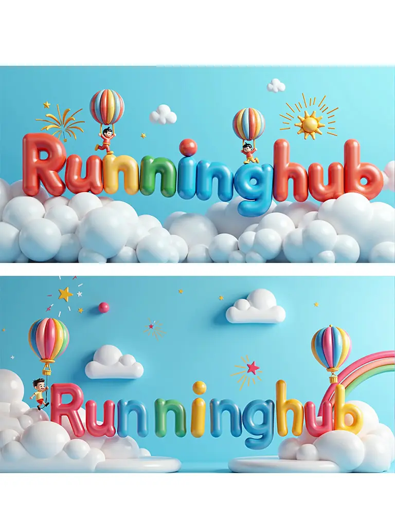 One-click balloon text effect