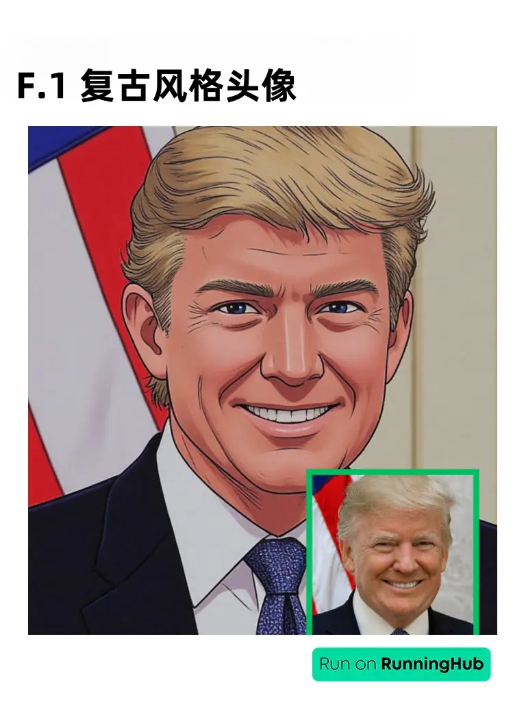 F.1 Retro style avatar