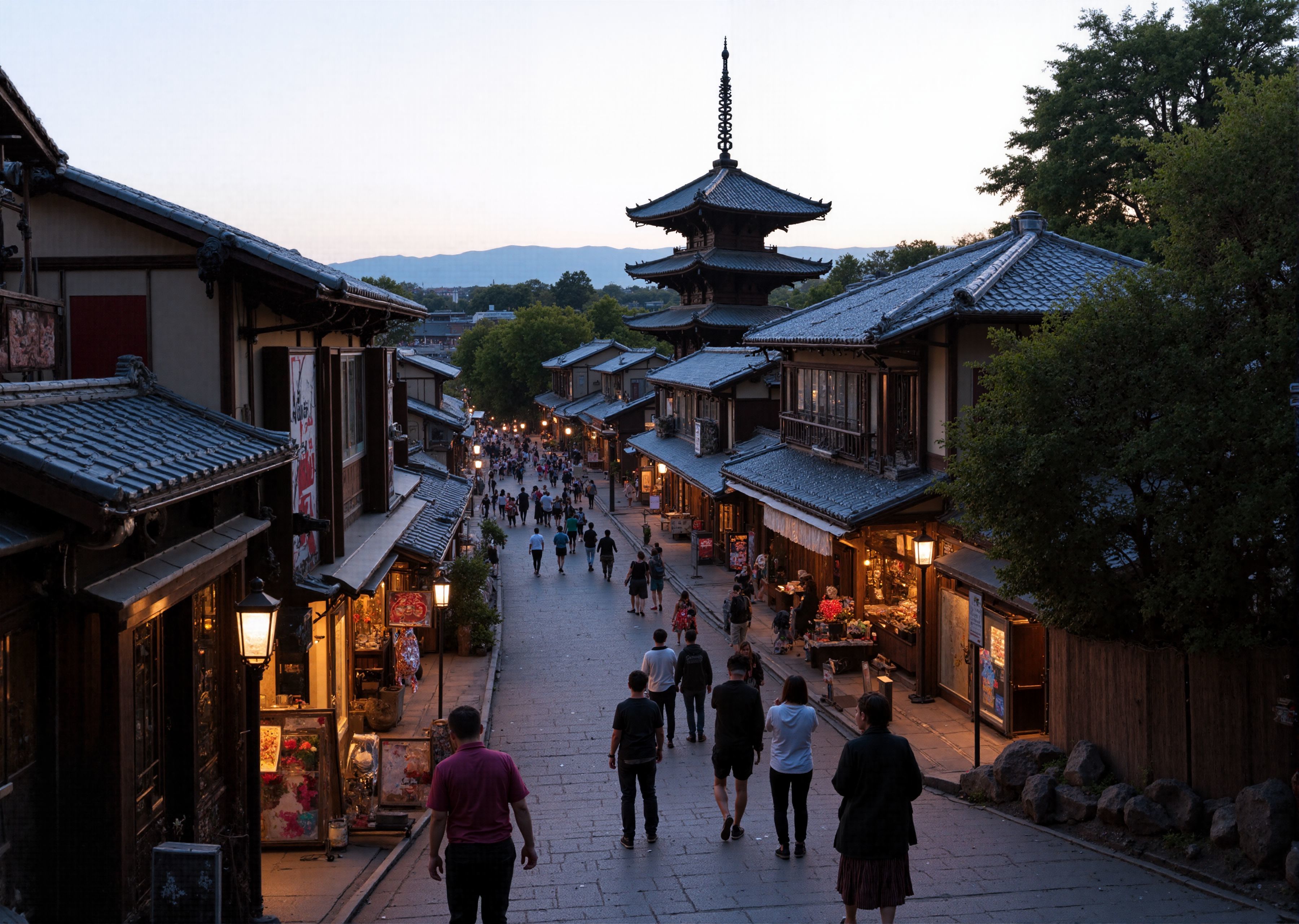 FLUX lora CHIEF Kyoto ancient street透