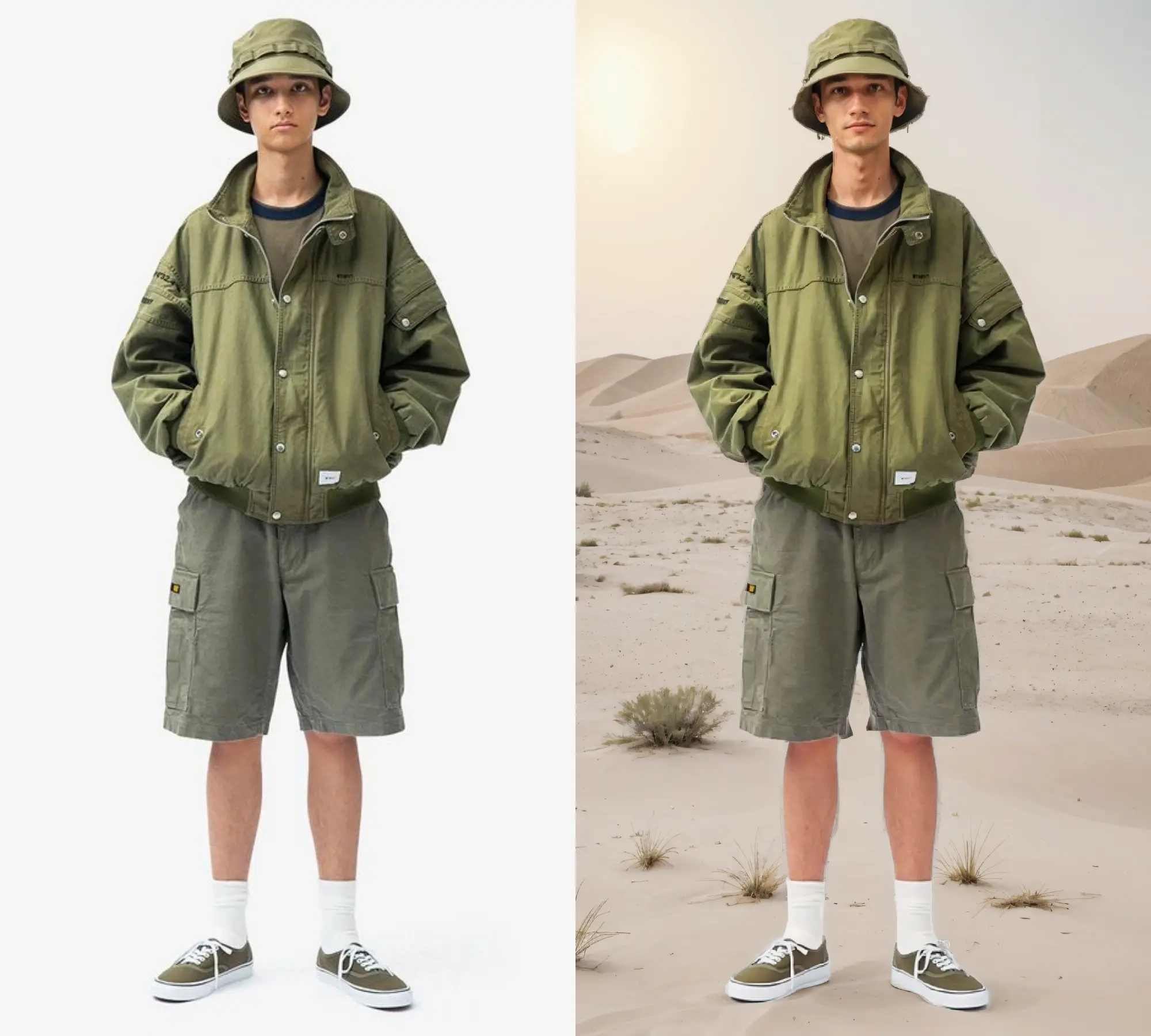 Portrait background replacement