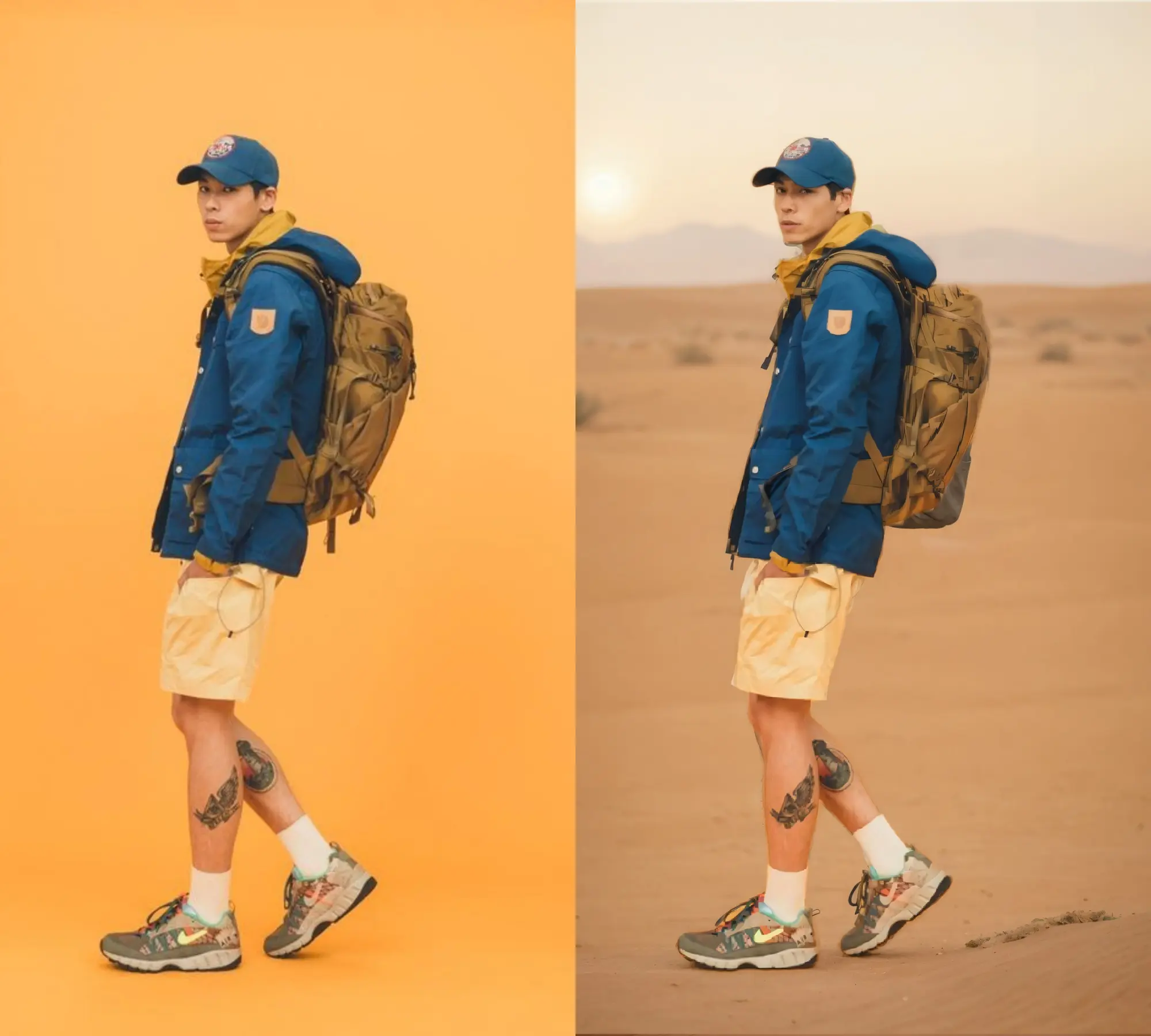 Portrait background replacement