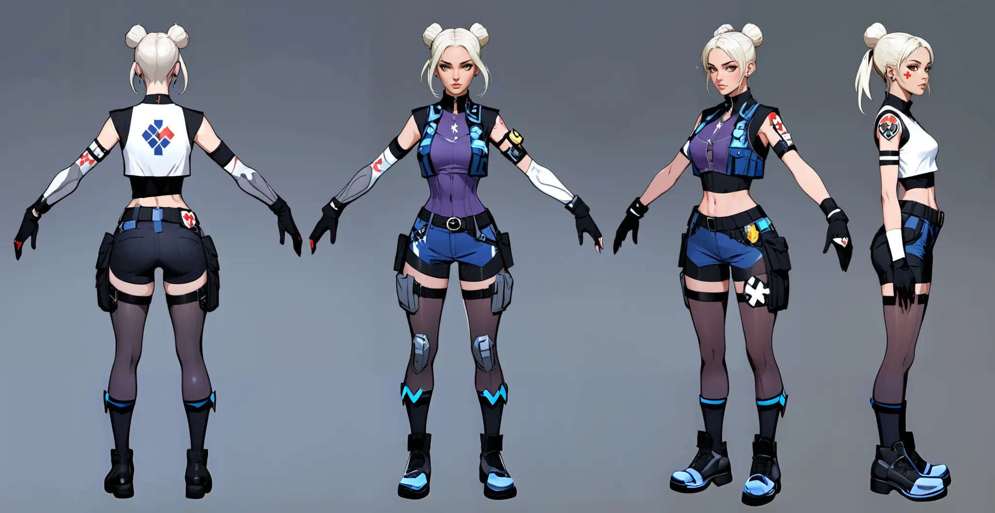 Game Character Multi-View Style Transfer
