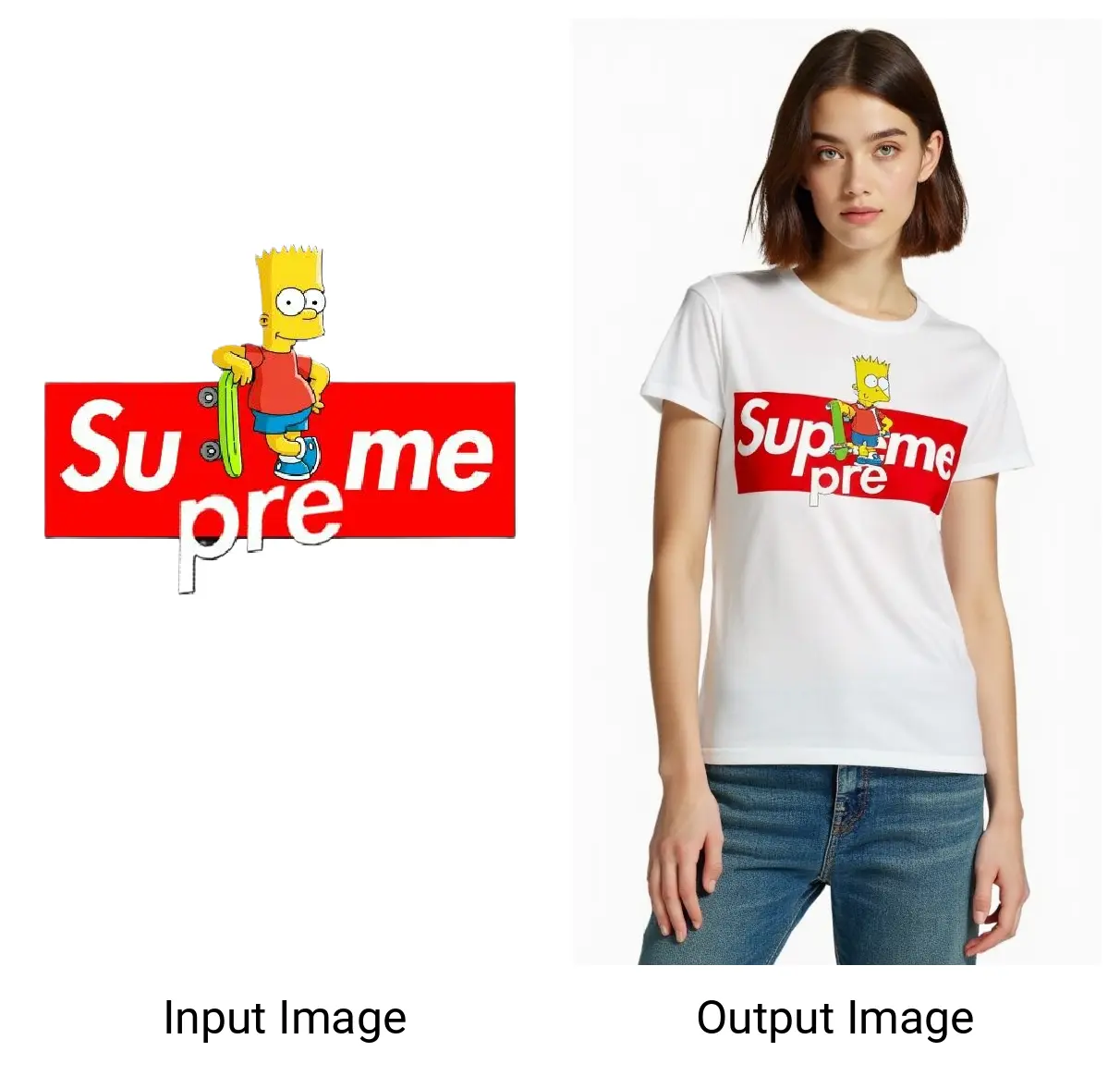 Pattern printed logo migrates to clothing