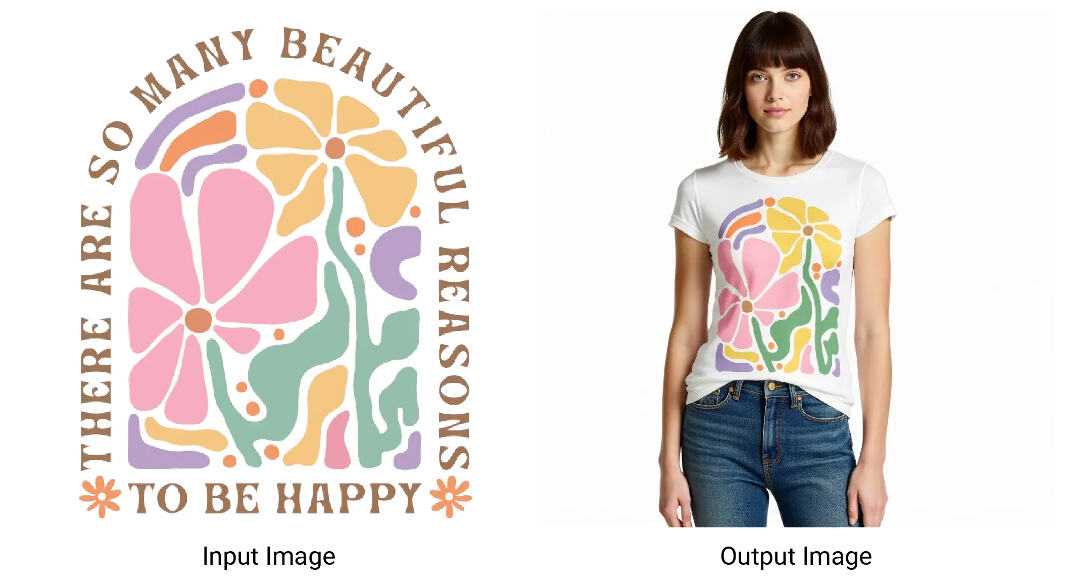 Pattern printed logo migrates to clothing
