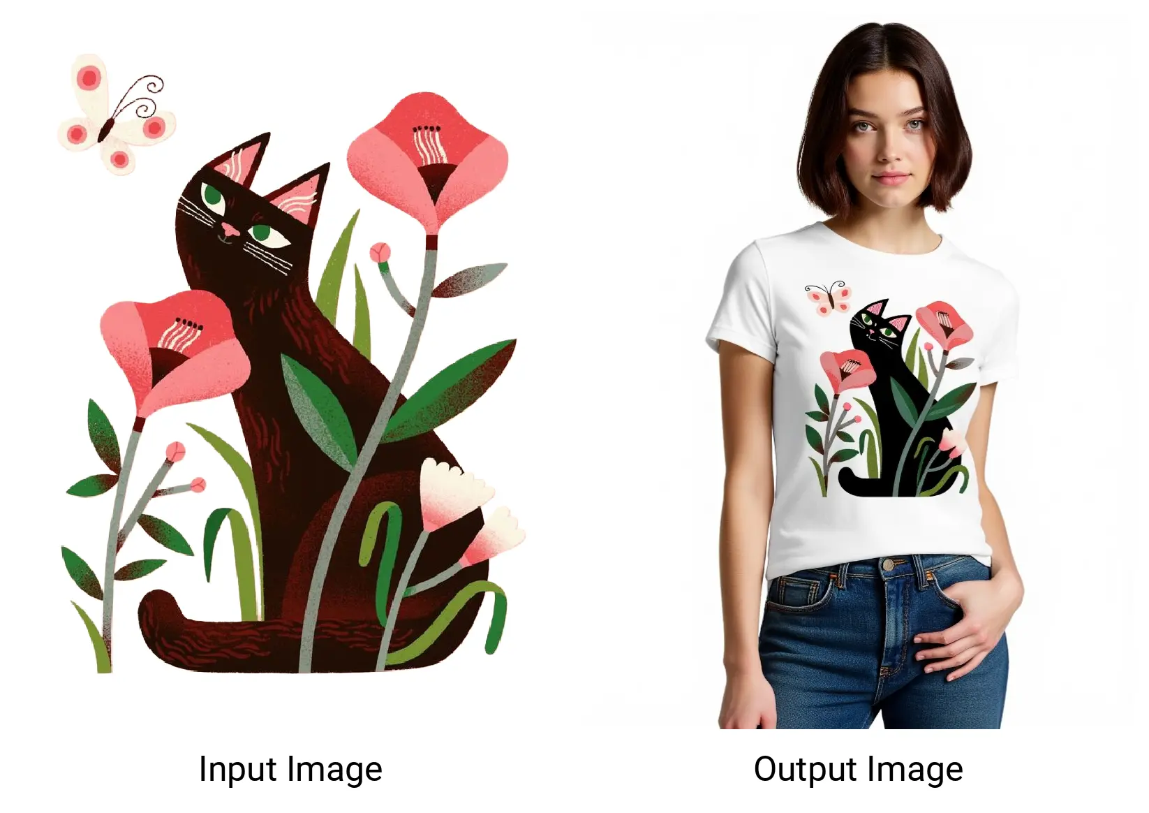 Pattern printed logo migrates to clothing