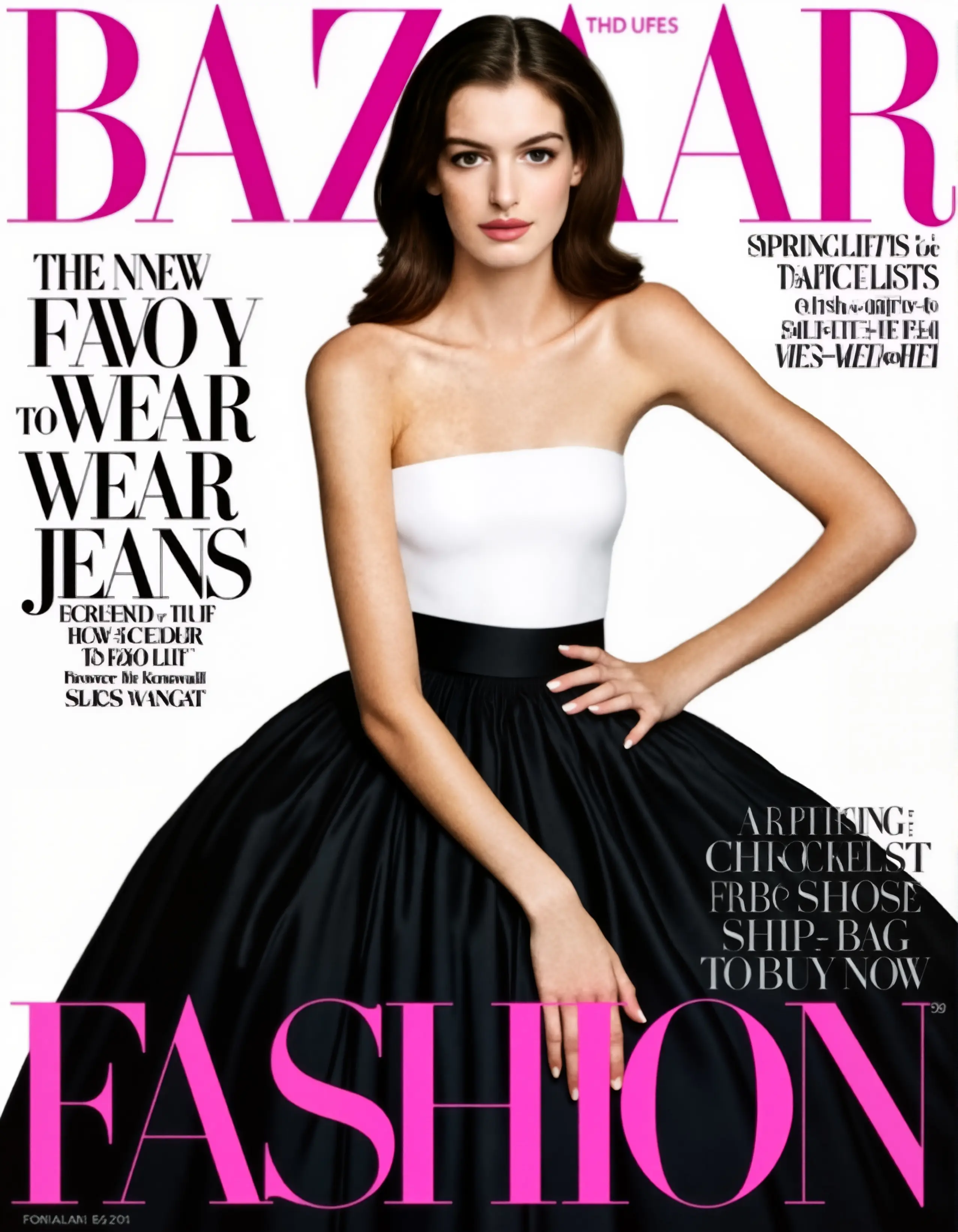 Fashion magazine cover replacement Flux Redux Pulid