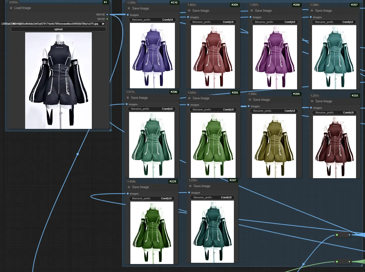 Change the clothing color arbitrarily