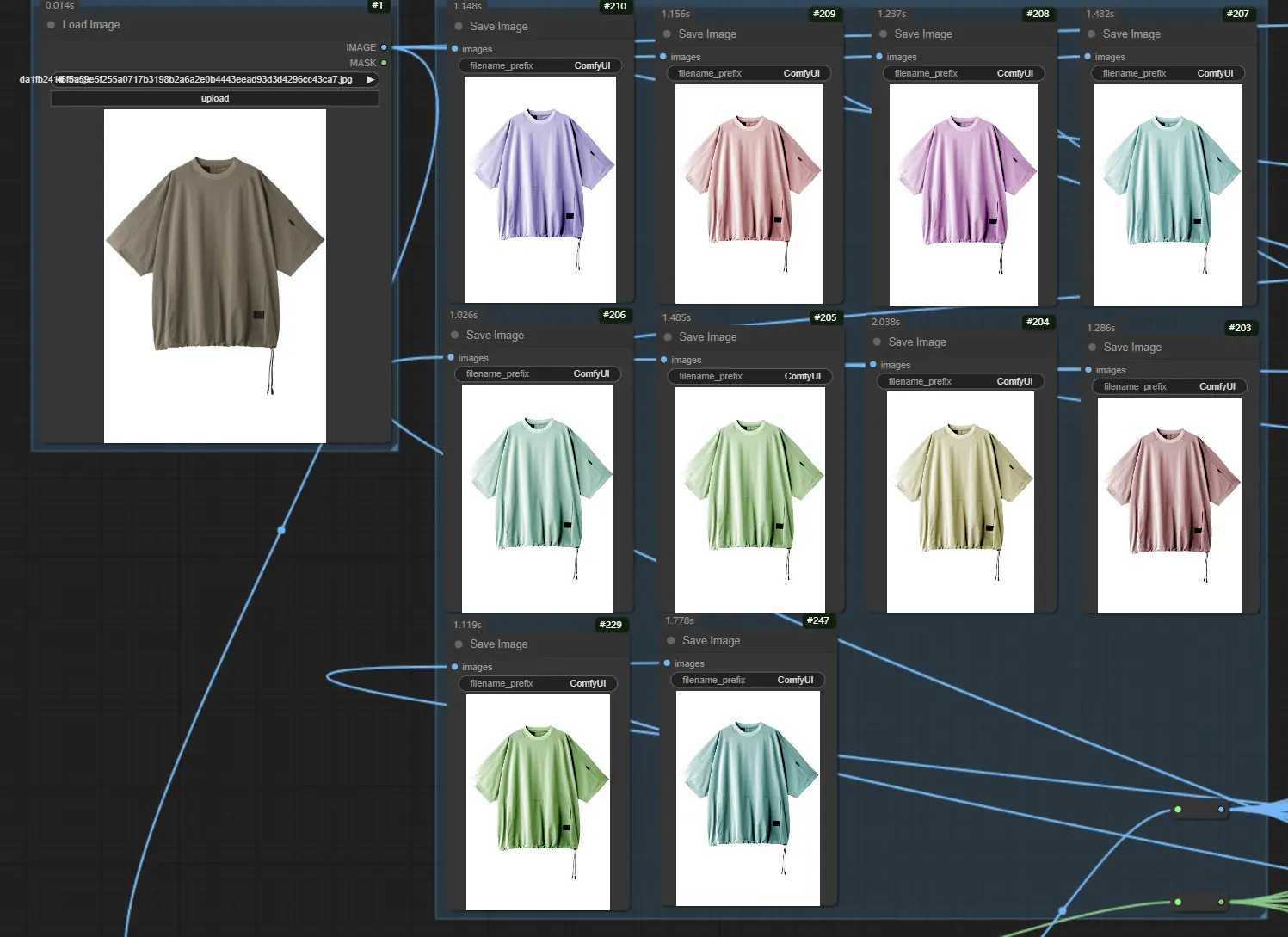 Change the clothing color arbitrarily