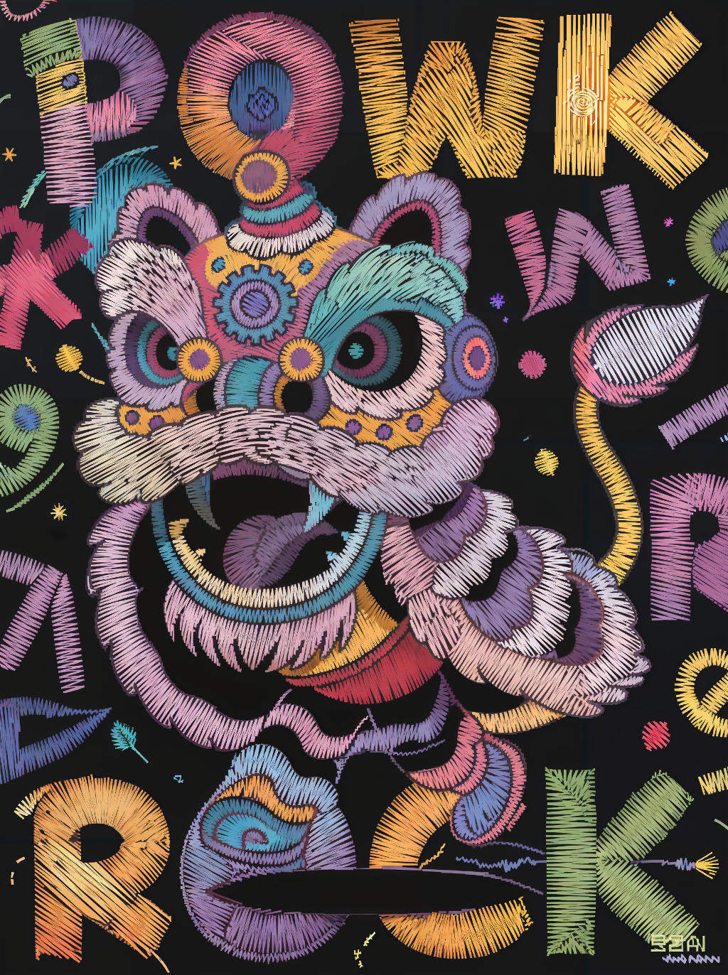 Vector embroidery