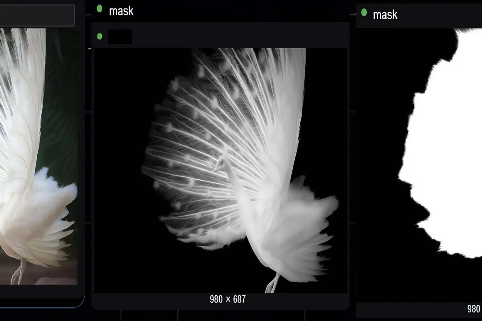 Superior image cropping and mask refinement workfl