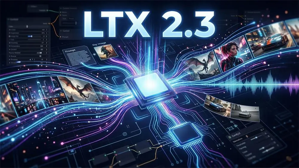 LTX2.3 audio and video synchronization, digital humans, text-to-video, image-to-video, high-definition video quality workflow