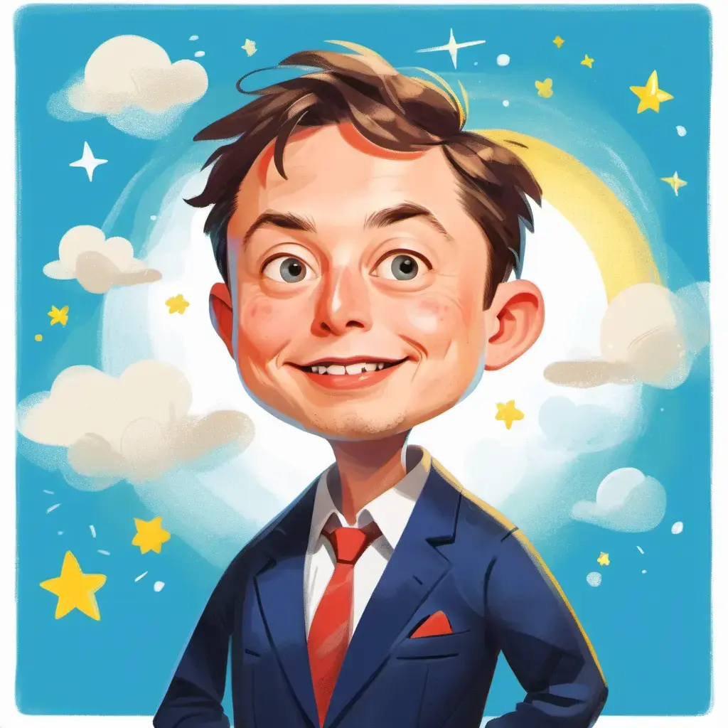 Children's illustration picture book style avatar